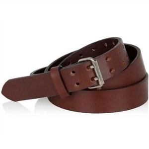 Buy 1 Get 1 Free: Men's Leather Double Prong Belts